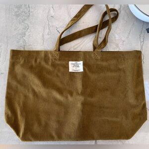 Sézane Corduroy Olive Tote